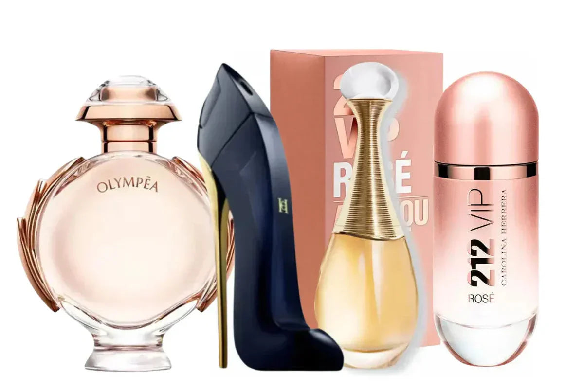 Set mit 4 Parfums | Good Girl, Olympea, Jadore, 212 Vip Rosé