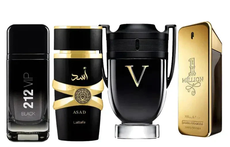 Set mit 4 Parfums | Asad, One Million, Invictus Victory, 212 Vip Black