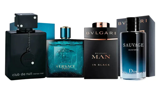 Set mit 4 Parfums | Man in Black, Sauvage, Club de Nuit, Eros 100ml