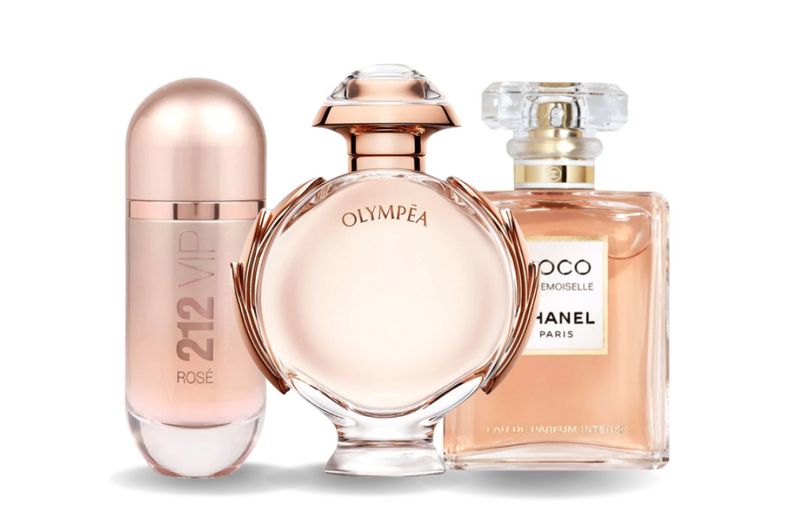 Set mit 3 Parfums | Carolina Herrera 212 VIP ROSÉ, Paco Rabanne OLYMPÉA und Chanel COCO MADEMOISELLE 100 ml