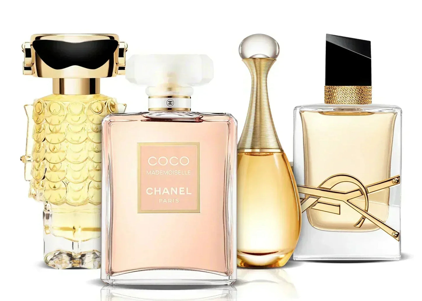Set mit 4 Parfums | Fame, Coco Mademoiselle, J'adore und Libre (100 ml)