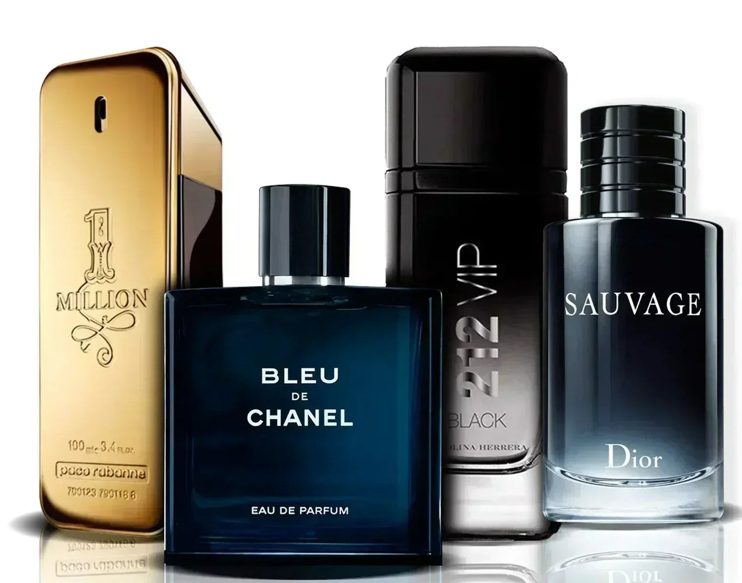 Set mit 4 Parfums | One Million, Bleu de Chanel, 212 VIP Black und Sauvage (100 ml)